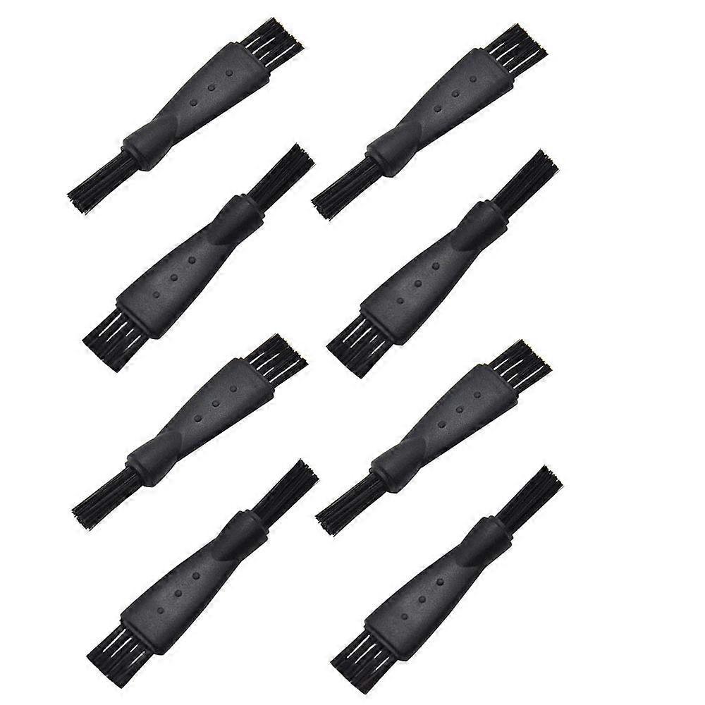 8pcs 60mm Plastic Herb Grinder Cleaning Brush Set, Easy Clean, Scratch, Black