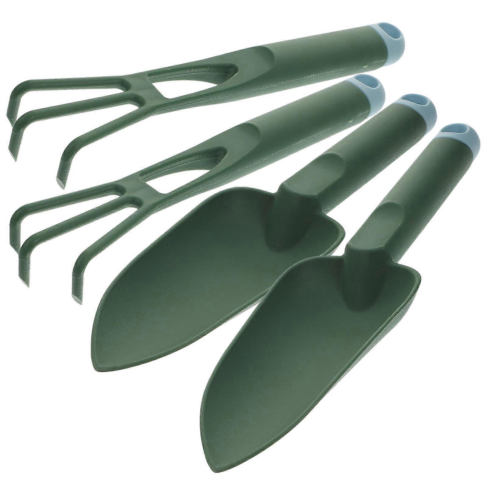 Garden Tools Plastic Hand Trowel for Gardening 2Sets with Rake