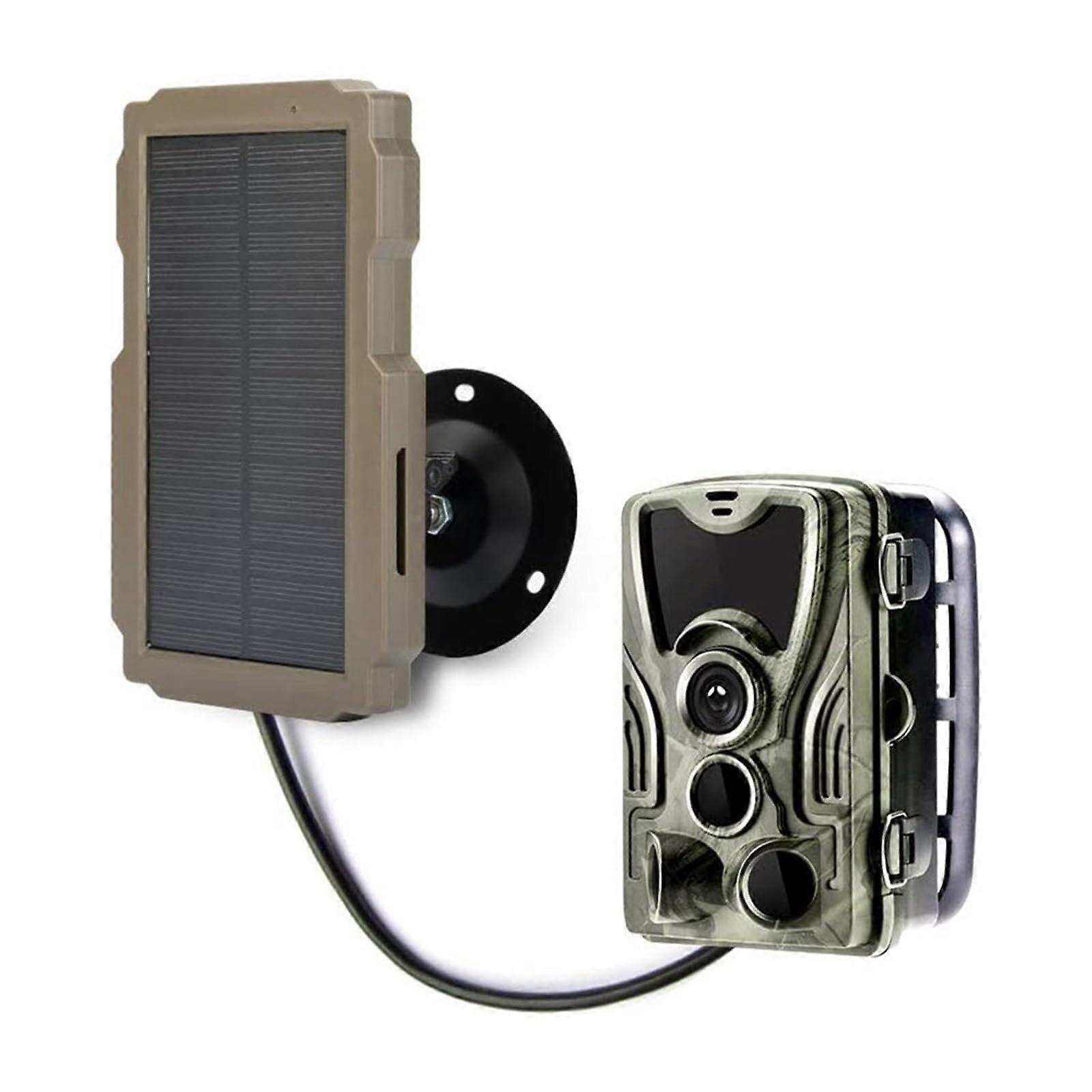 Trail Camera Solar Panel Kit 6V12V Rechargeable Battery Pack,  Efficiency Weatherproof Power Supply