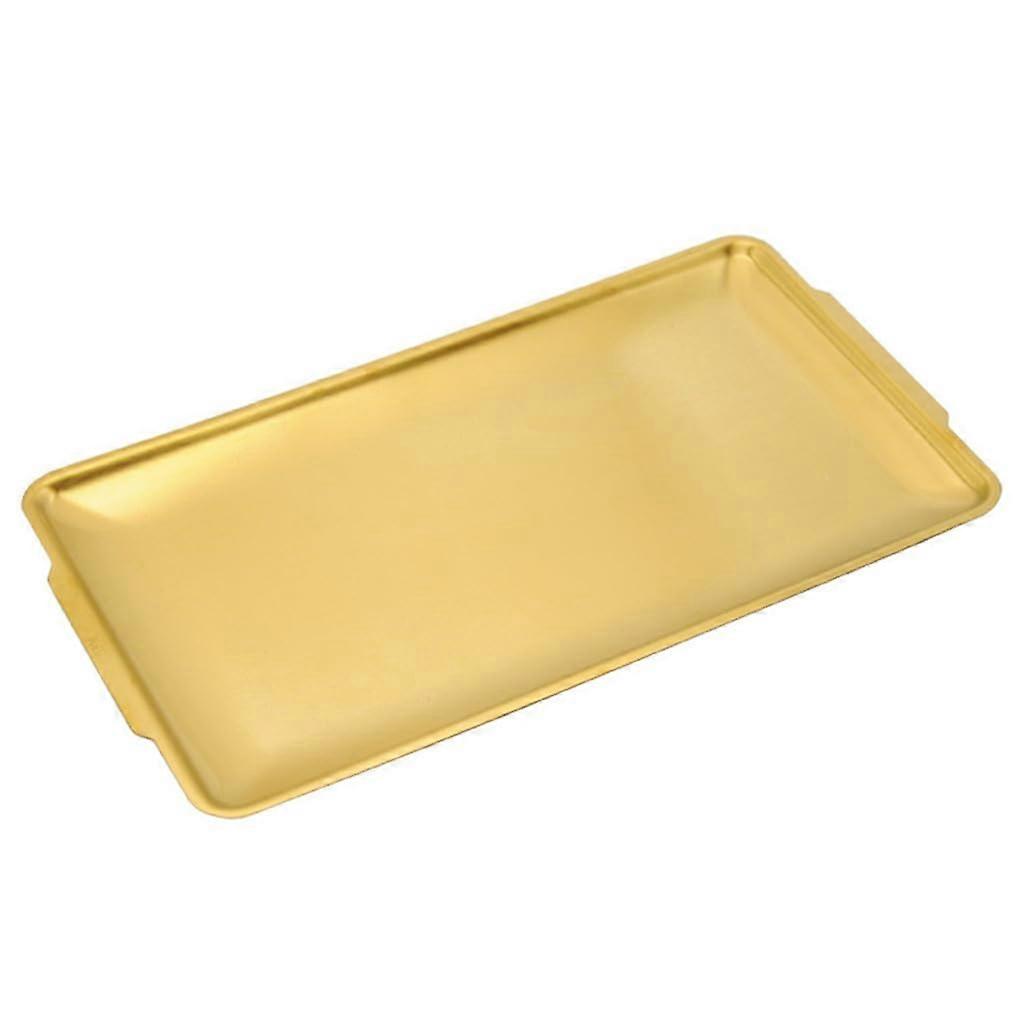 Stainless Steel Korean BBQ Rectangular Plate, Rustproof and Oven Safe Serving Tray for Hot Pot