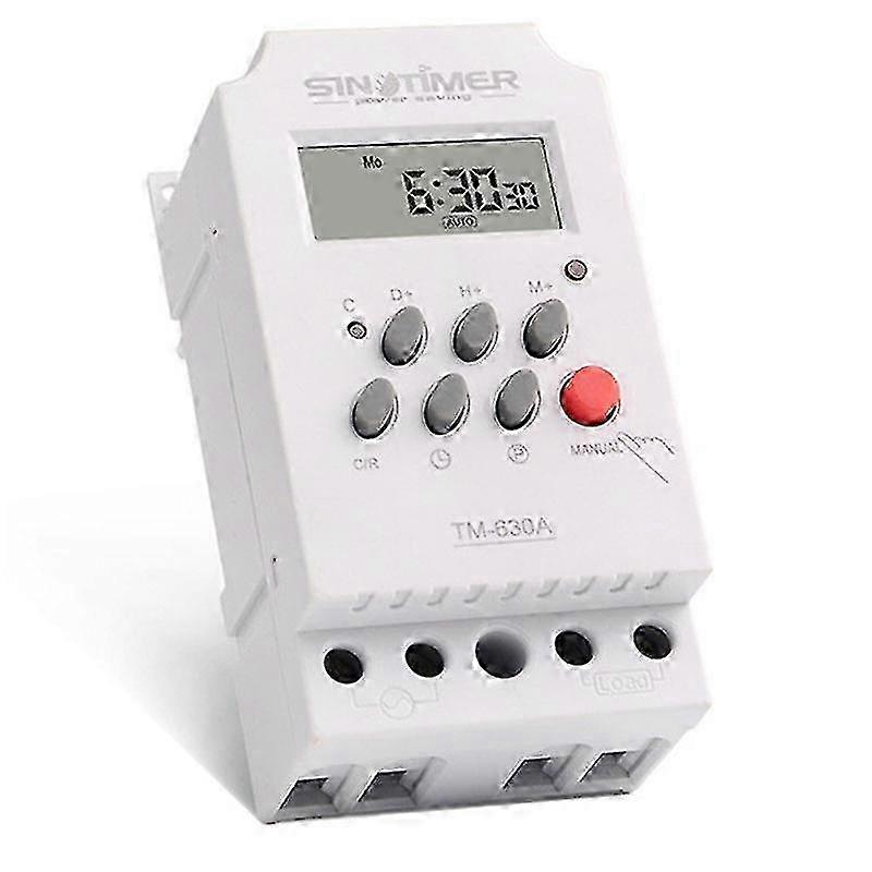 12V DC-indgang Programmerbar 24 timer MINI TIMER SWITCH Time Relay Output Load Høj effekt 30A