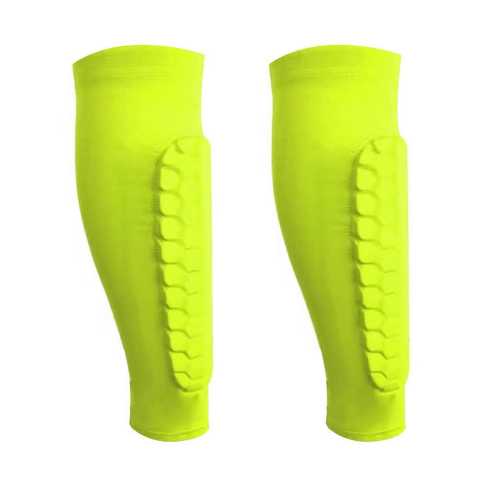 Soccer Shin Guards with Lightweight Crashproof Protection and Breathable Compression Sleeves
