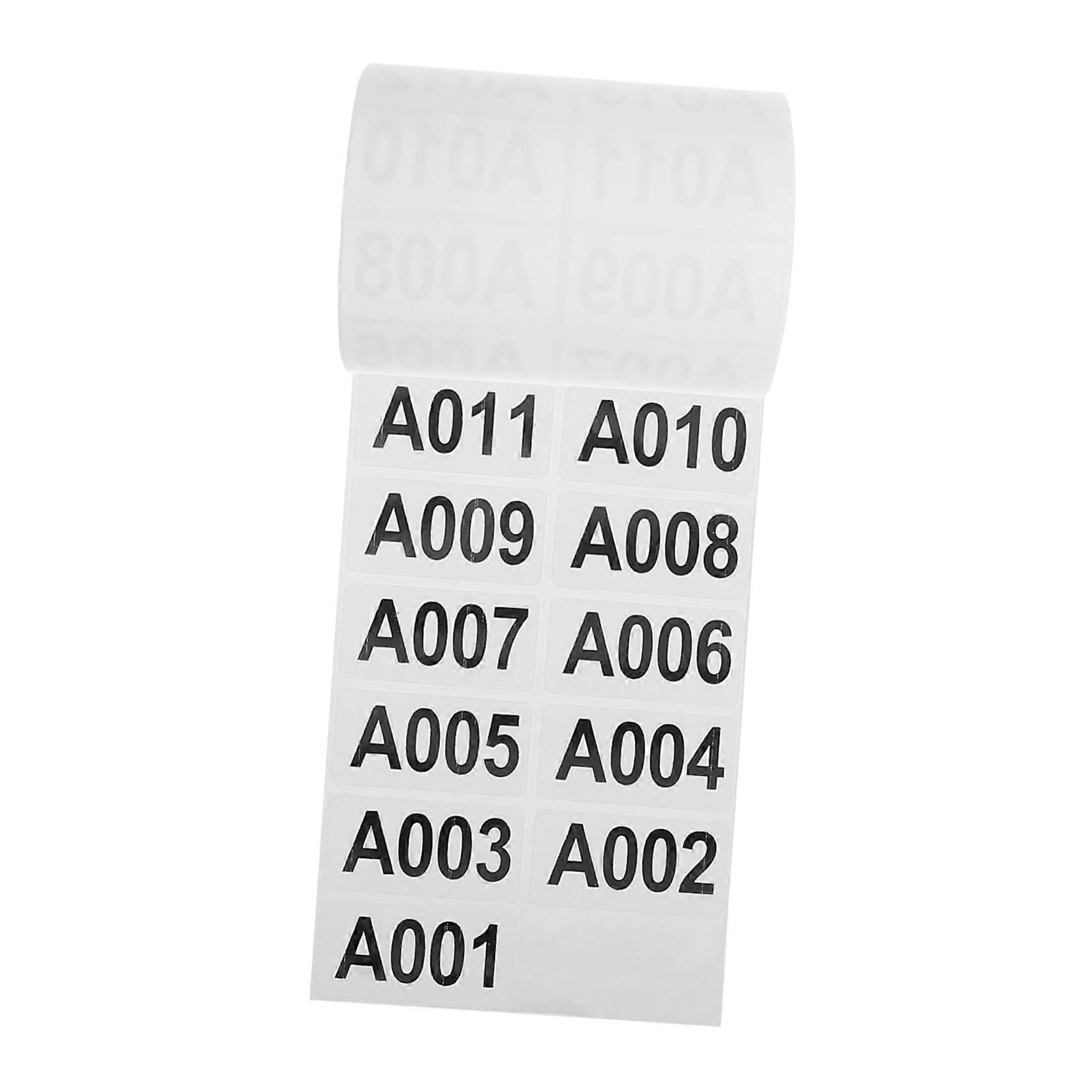 Sequential Number Labels Roll for Inventory Management and Warehouse Organization with Strong Adhesive