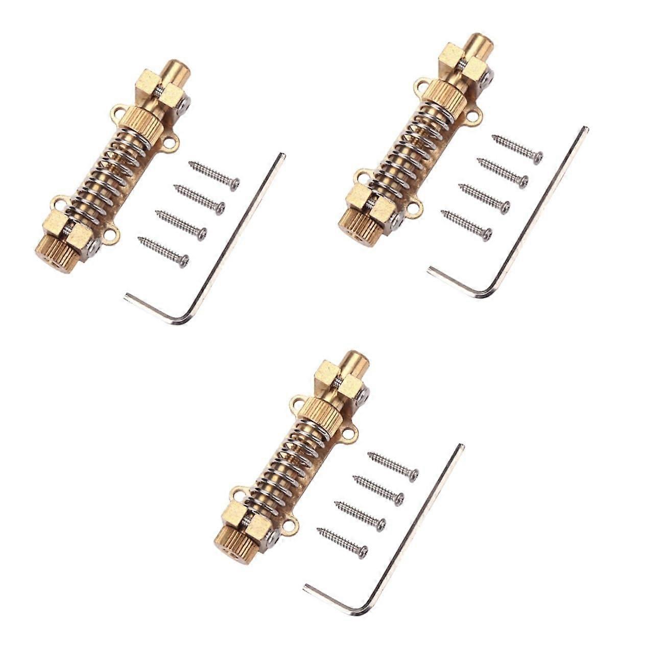 Guitar Tremolo Stabilizer Copper 3Piece Kit for Back Cavity Mounting Better Tuning Stability