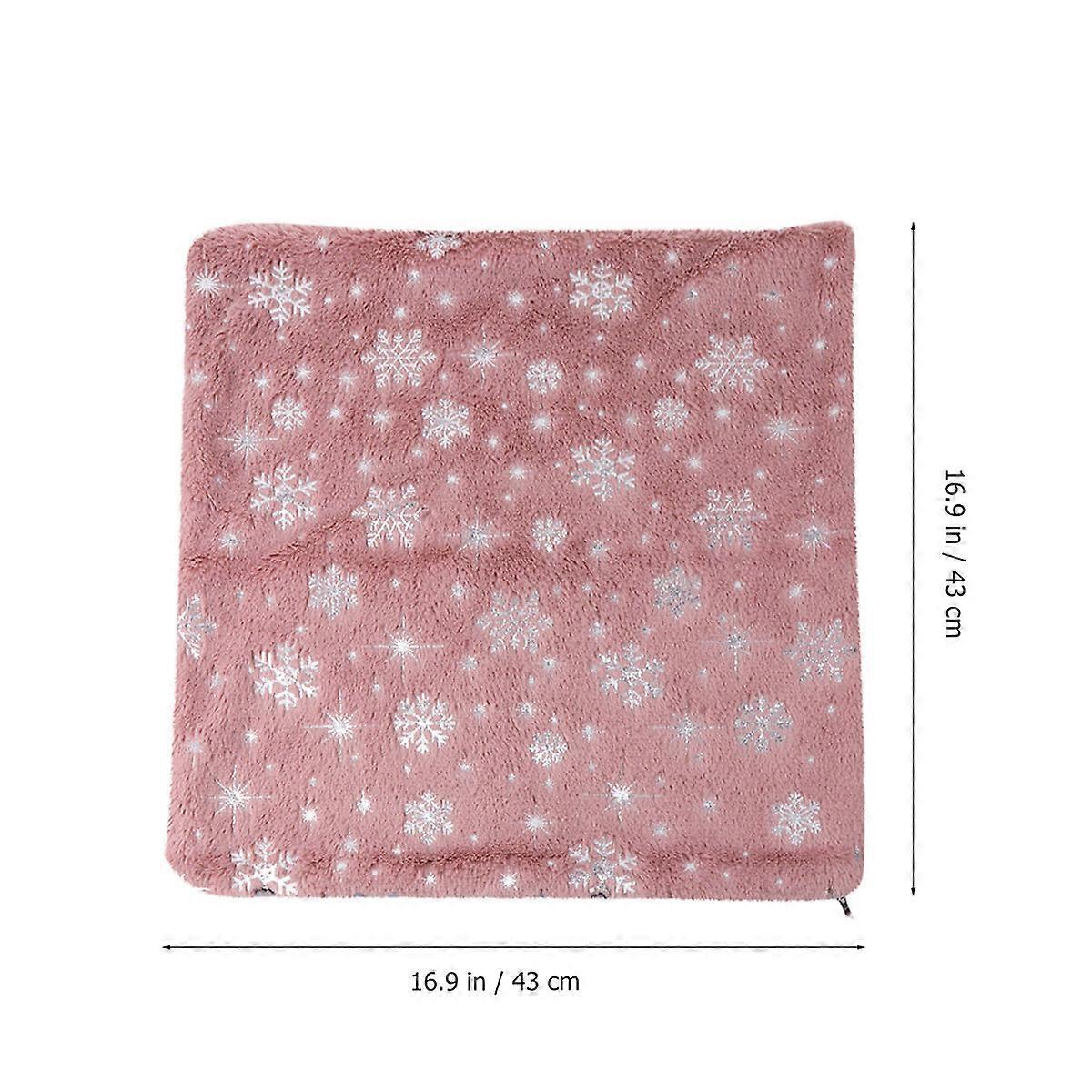 Throw Pillow Case Snowflake Pattern Decorative Cushion Cover 3Pcs for Home