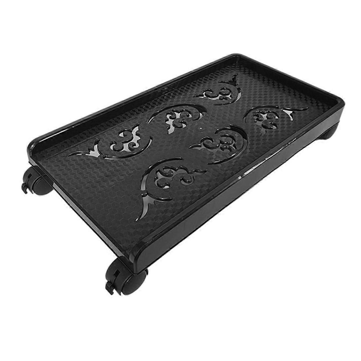 Heavy Duty Computer Tower Stand with Wheels, Adjustable Under Desk CPU Holder for Carpeted Floors