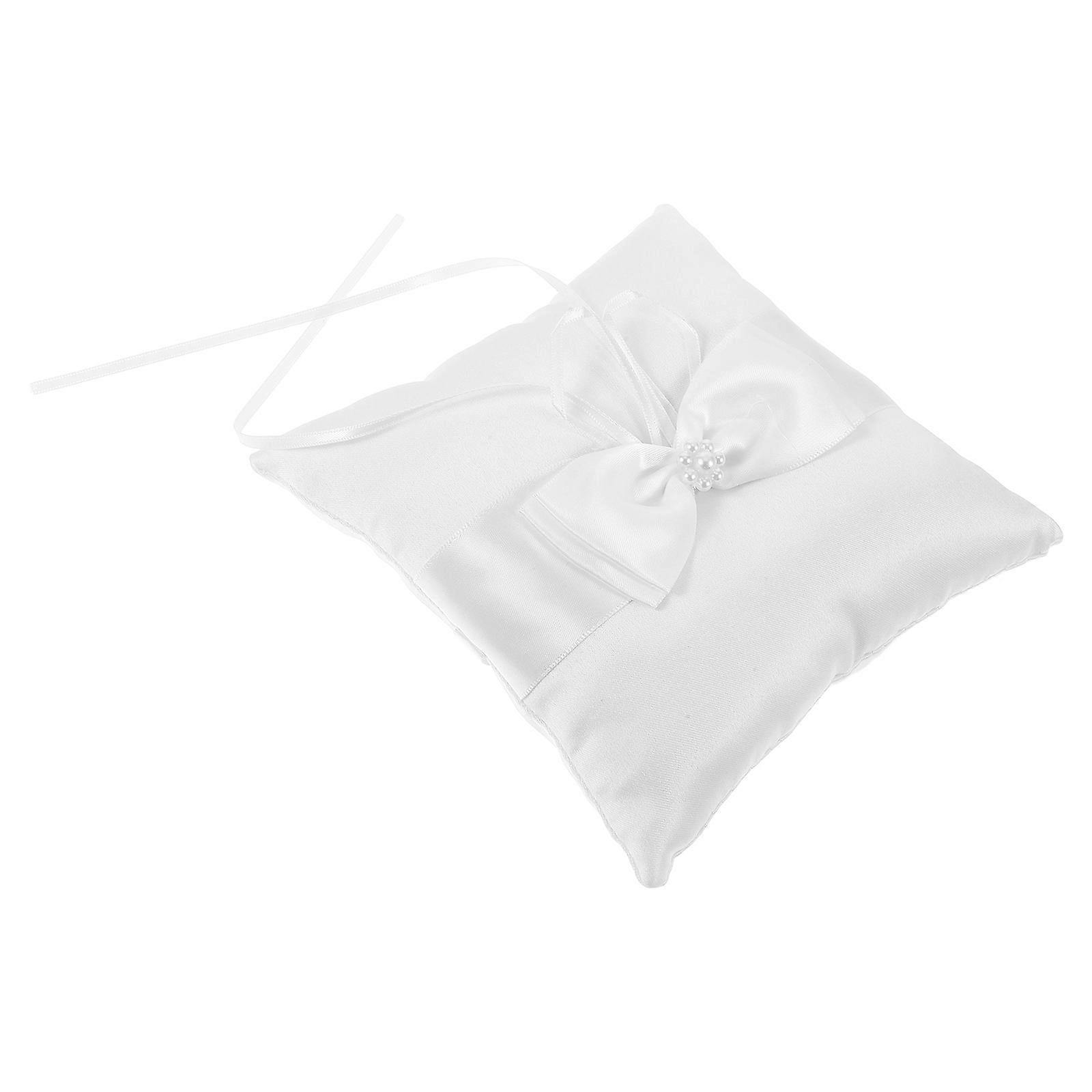 Wedding Ring Pillow with Double Flower Knot for Ring Bearer 1 Piece