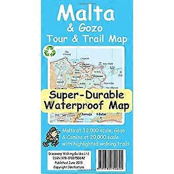 Malta und Gozo Tour und Trail Super-Durable Karte