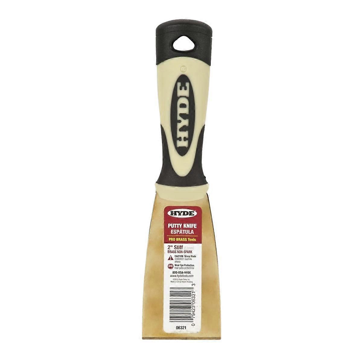 Hyde Pro Brass Stiff Putty Scraper Knife 51mm (2") 06321
