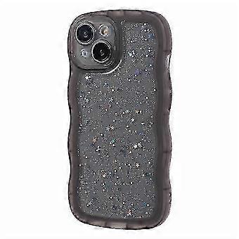 JTW Series Compatible For iPhone 14 Case Wavy Frame Glitter Stars Epoxy Phone Cover