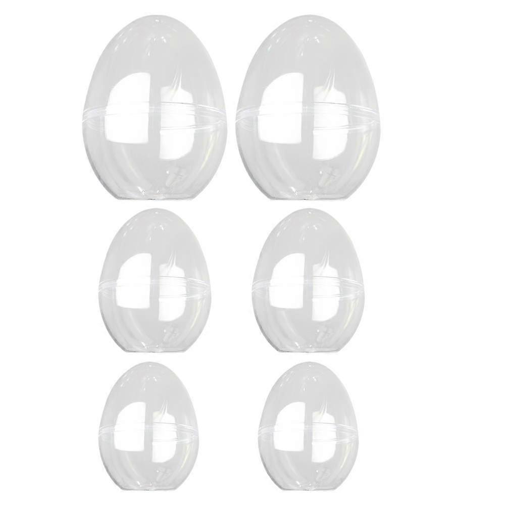 Plastic Transparent Storage Box for Storage with 6Pcs Egg Shell Containers
