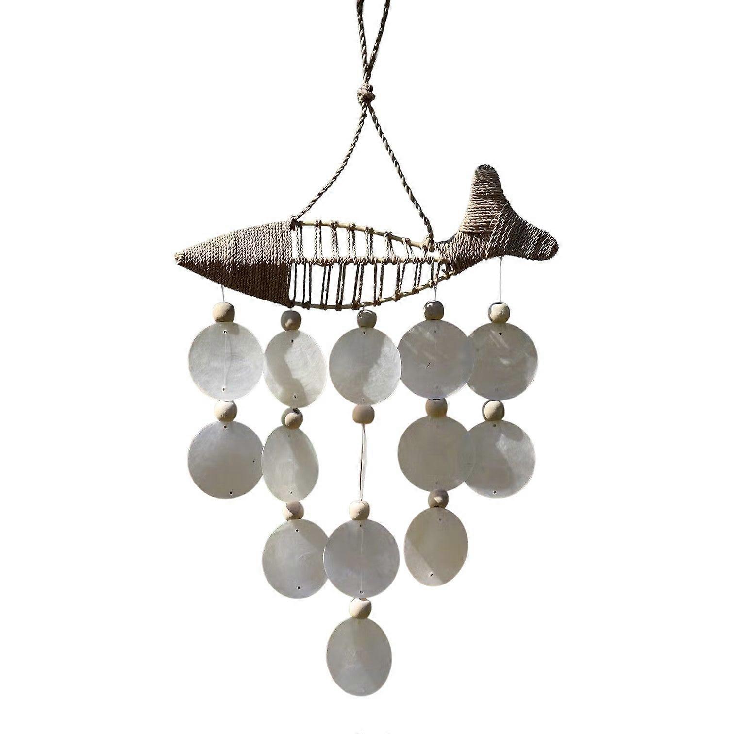 String Fish And Natural Copis Drop