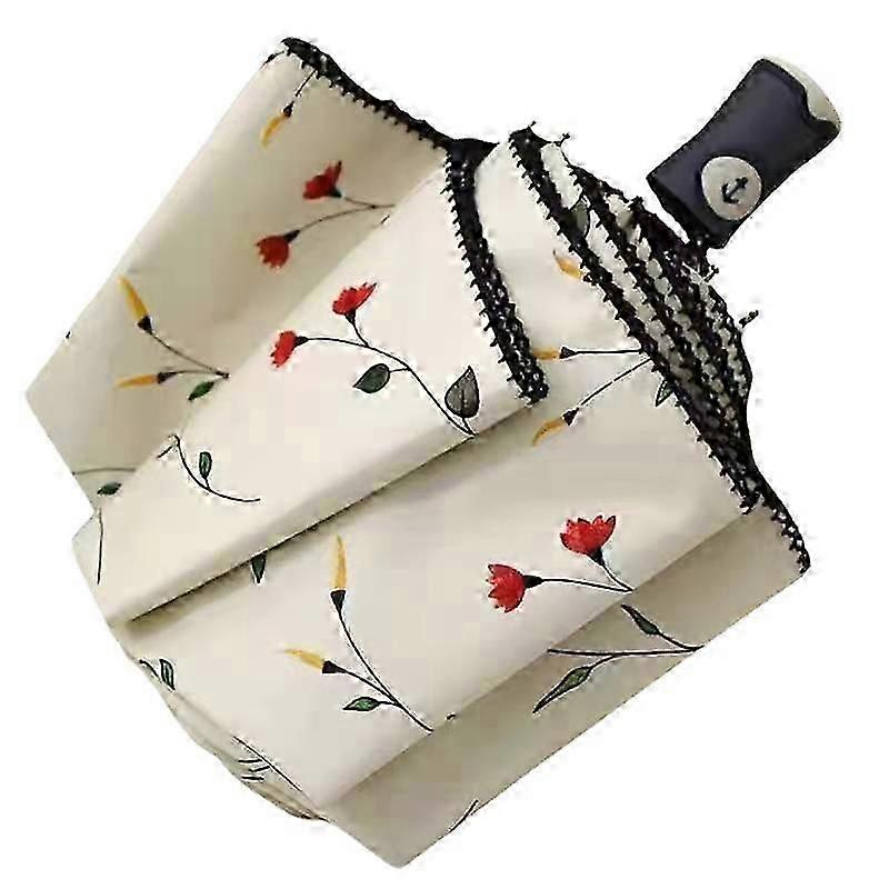 Compact Folding Travel Umbrella, Automatic, Windproof, Rainproof, UV-Proof, Ligh