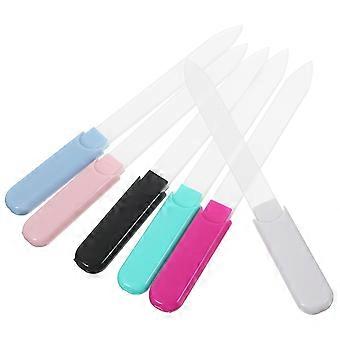 Fingernail Glass Nail File 6Pcs for Nail Shaping and Cleaning