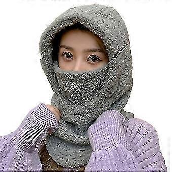 Kobieta Polar Czapki Kobiety Outdoor Cycling Cold Cap Solid Color Zimowe koreańskie kapelusze Tide Plus Velvet Ciepłe nauszniki Wełniane kapelusze