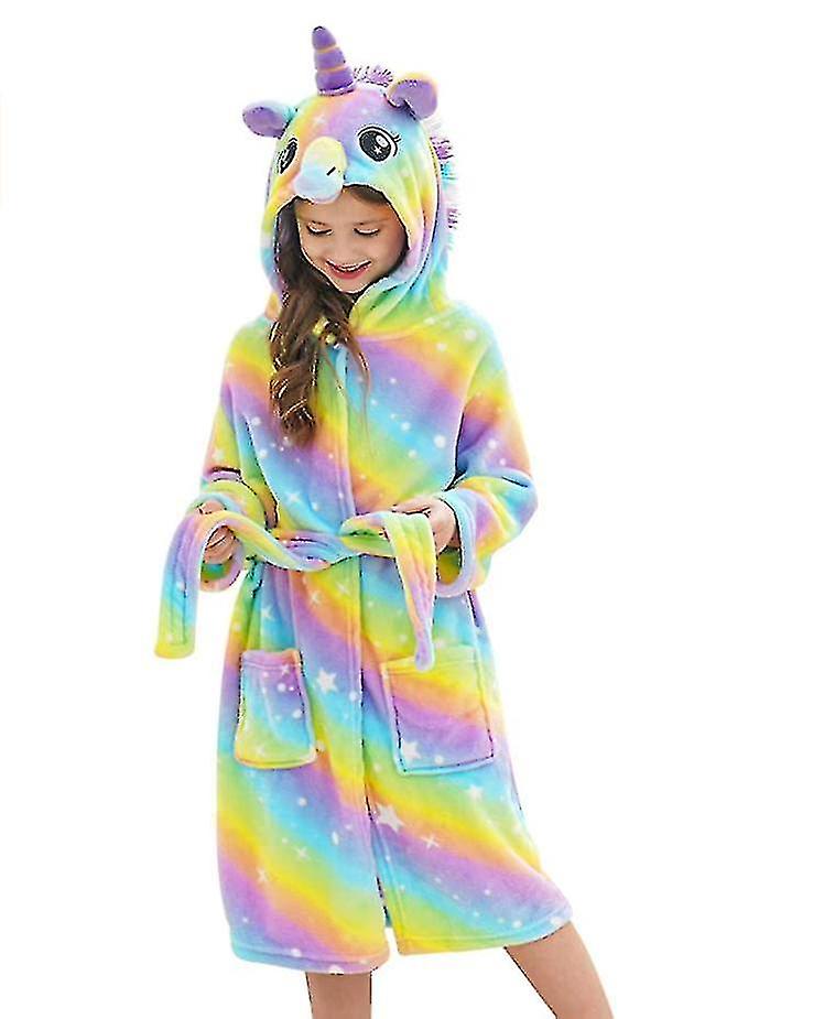 Soft Unicorn Hooded Galaxy Bathrobe