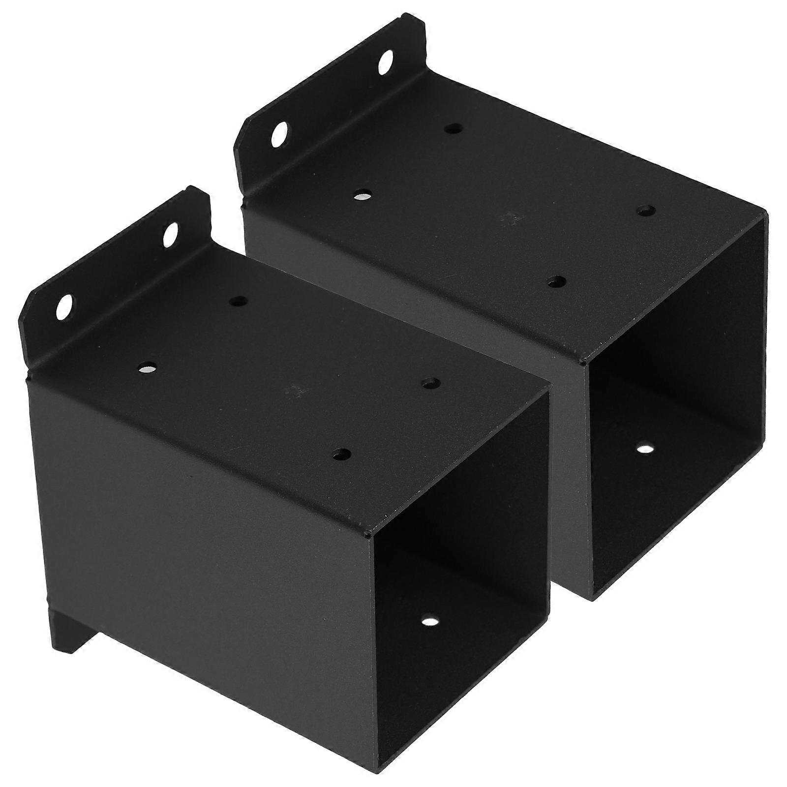 Fence Post Support Metal Anchor Bracket for Wood Post 2Pcs