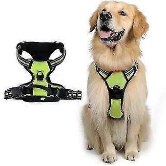Adjustable No-Pull Dog Harness with Soft Padding, Control Handle & Reflective Vest
