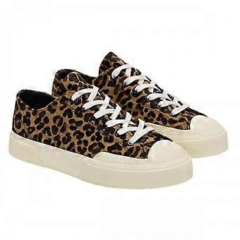 Superga Unisex-Sneaker 2432 Works aus Kalbsleder mit Leopardenmuster