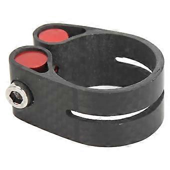 Ultra Lightweight Carbon Fibre Bike Seatpost Clamp 27.2mm Open Design Road or Mountain Bike Durable Secure Fit Blac