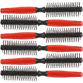 Hairdressing Roller Hair Brush Black Anti-Static Comb for 6Pcs Collection