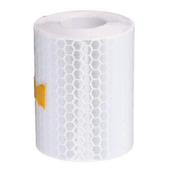 3 meter * 5 cm reflextejp för bilkaross, klistermärken, säkerhetsvarningsdekaler (vit)