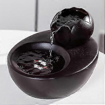 Cat Fountain Ceramic Pet Water Dispenser - Lotus Verticale Kat Drinkfontein - Automatische Circulatie Filter Water Gezondheid En Hygiëne Bodem Ssxjv -