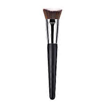 Cosmetics Brush Half Moon Nylon Bristles Wooden Handle 2Pcs for Makeup Use