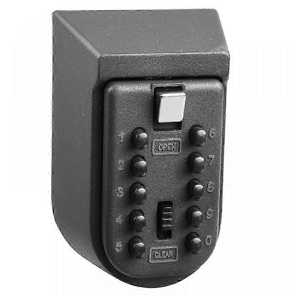 Heavy Duty Combination Key Lock Box, Wall Mount Key Storage Box, Aluminum Alloy Outdoor Key Safe with Waterproof Cover