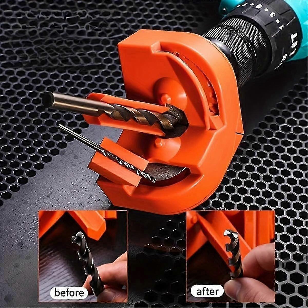 Drill Bit Sharpener Multipurpose Grinding, Electric Impact Drill Knife Sharpener,Disposable Double--Yvan