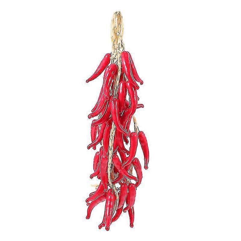 5pcs Simulation Pepper String Farmhouse Ornaments Photographic Prop Models