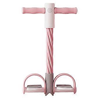 Pedal Resistance Band with Digital Counter Multifunction Tension Rope 4/6-Tube Elastic Yoga Pedal Puller Body Stretching Trainer Home Gym Workout Equi