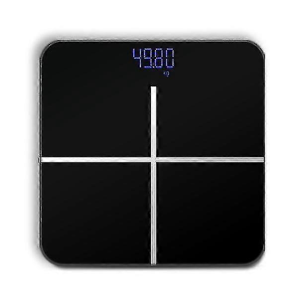 Bathroom Body Scale Lcd Usb Charging(black)