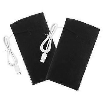 Tapis chauffants électriques USB pour petits animaux, lot de 6, noirs, pour reptiles