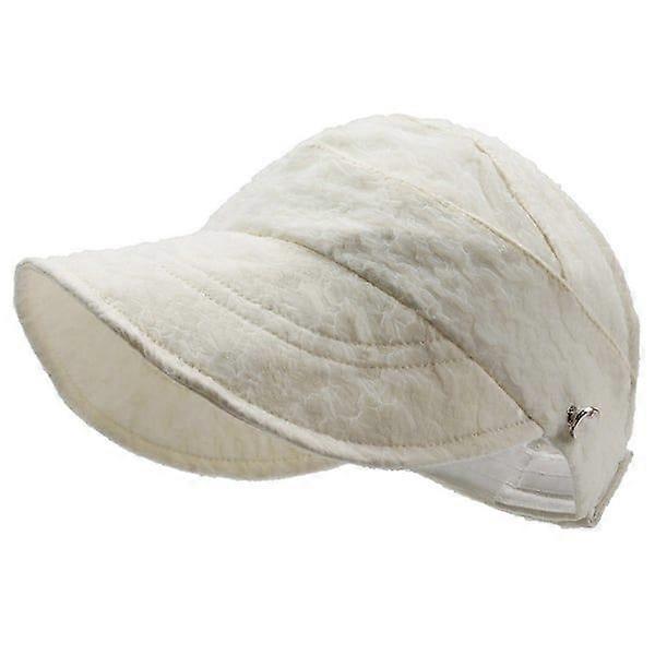 Thin Sun Hat / Cap for Summer White