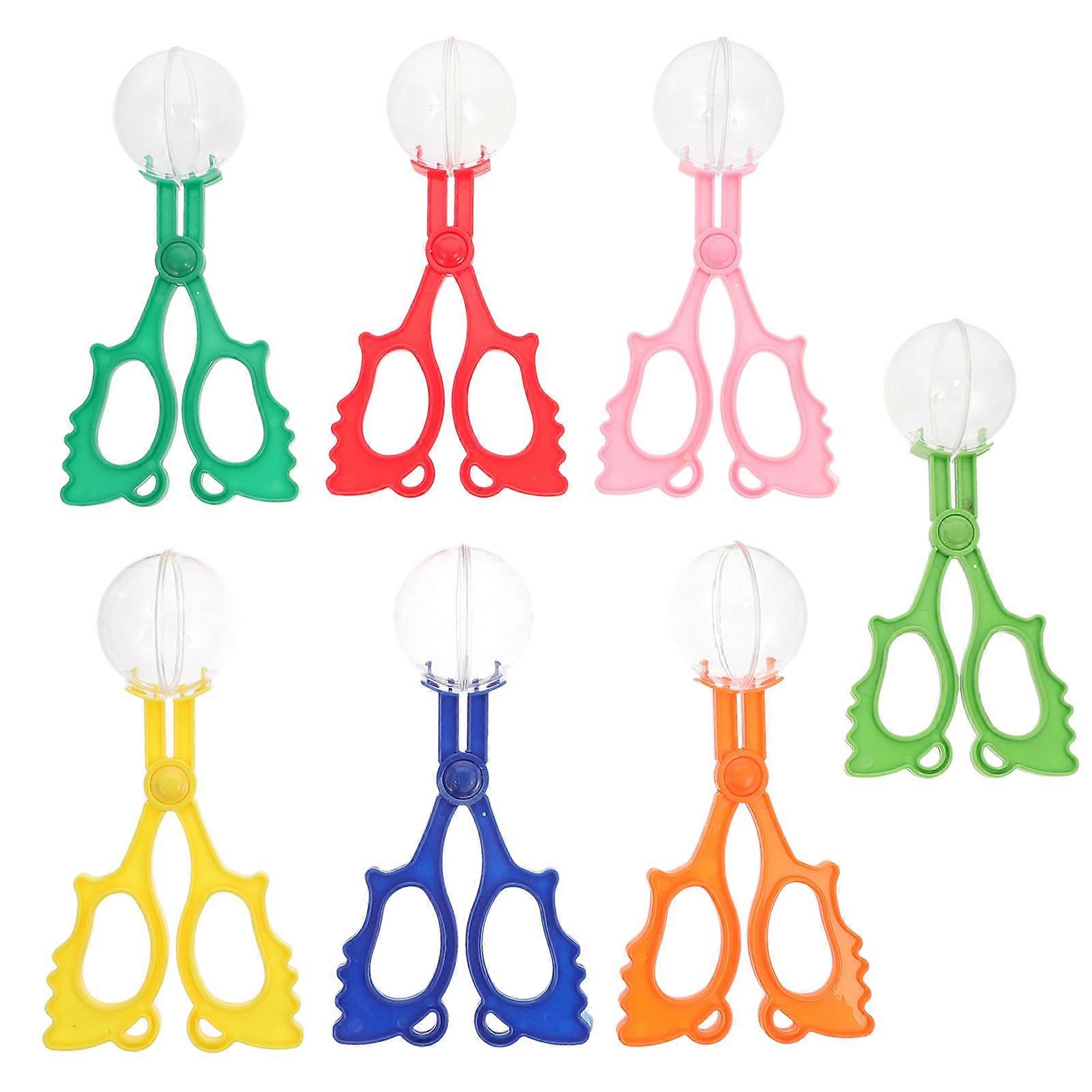 7pcs Kids Handy Insect Scissors Clips Bug Scissors Plastic Insect Collection Tools