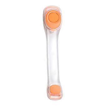 Lichtgevende LED-armband met USB-oplaadfunctie, PVC-siliconen polsband voor muziekconcerten, hardlopen, fietsen en workouts in het donker (geel)