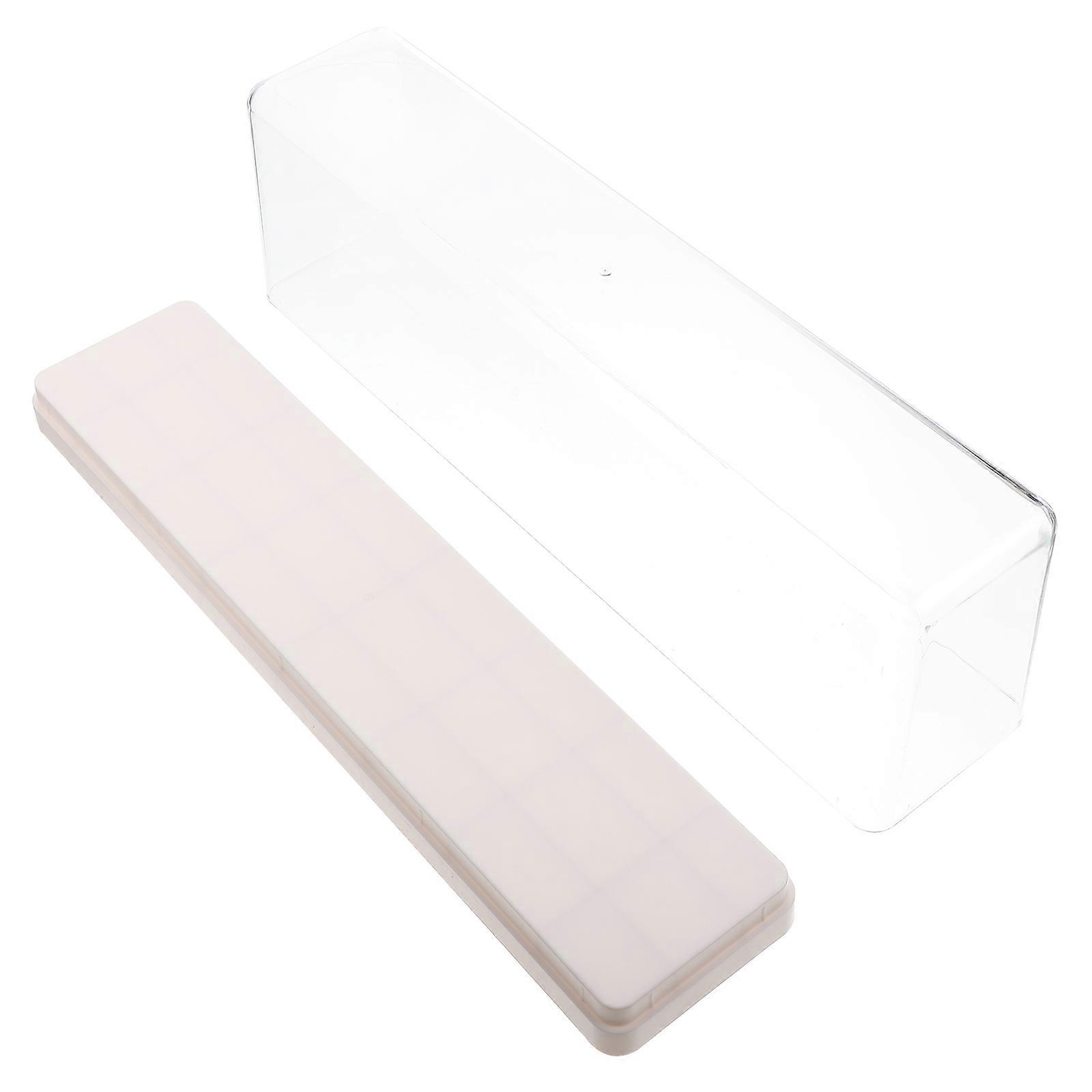 White Plastic Doll Display Case for Storage Figurine