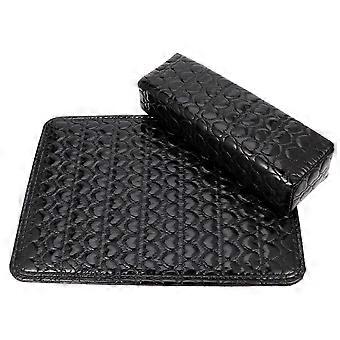 Hand Pillow Manicure PU Nail Cushion for 2Sets Black Use