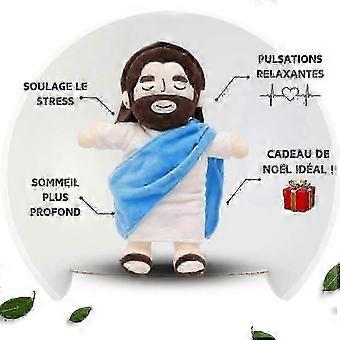 38CM Breathing Jesus Plush Toy Baby Soothing Jesus Doll Four-gear Adjustment Children Music Sleep Companion Christmas Toy Gifts