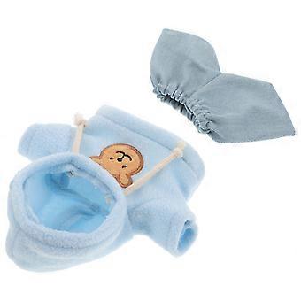 Niedliches Bärenpuppen-Kleiderset inklusive Kapuzenpulli zum Verkleiden von Stofftieren (4-teilig)