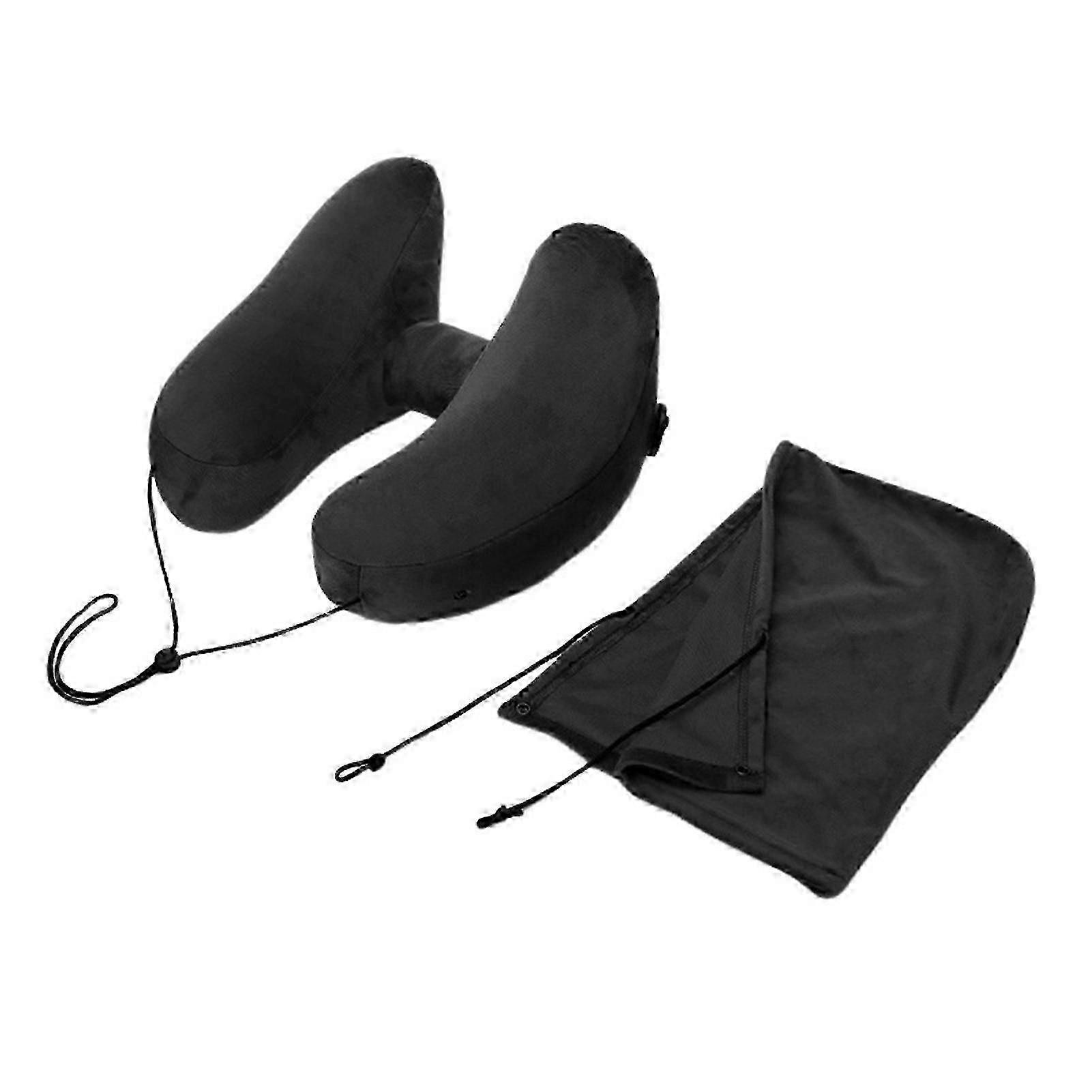 hooded neck pillow compatible with travel u shape comcompatible witht support