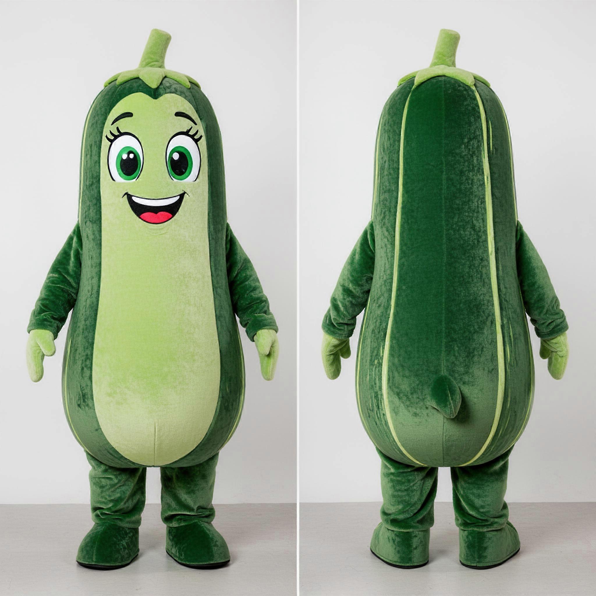 MASTICOT Olive Green Plump Zucchini Mascot