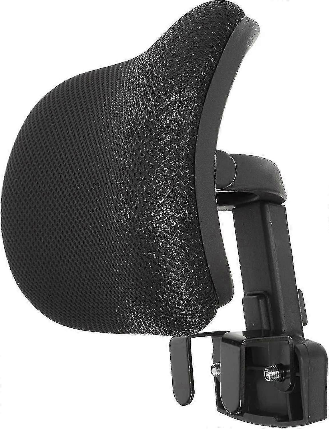 Office chair headrest attachment - Upholstered adjustable angle support