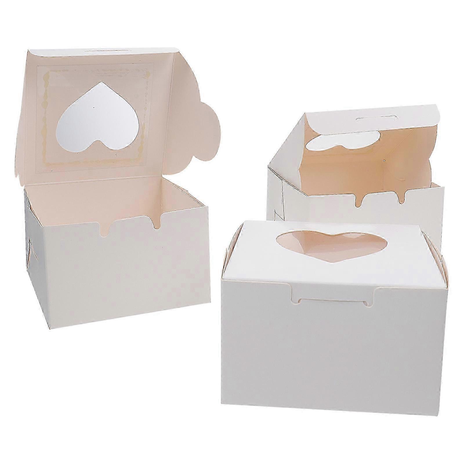 Cake Packaging Box for Food Storage Use with 20Pcs White Paper Boxes