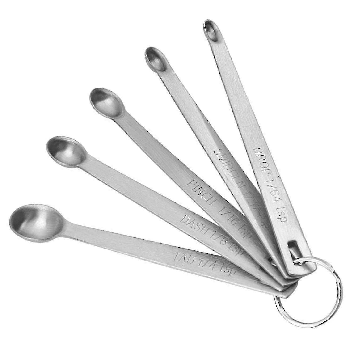 Stainless Steel Measuring Spoons 5-pc - Mini Kitchen Set