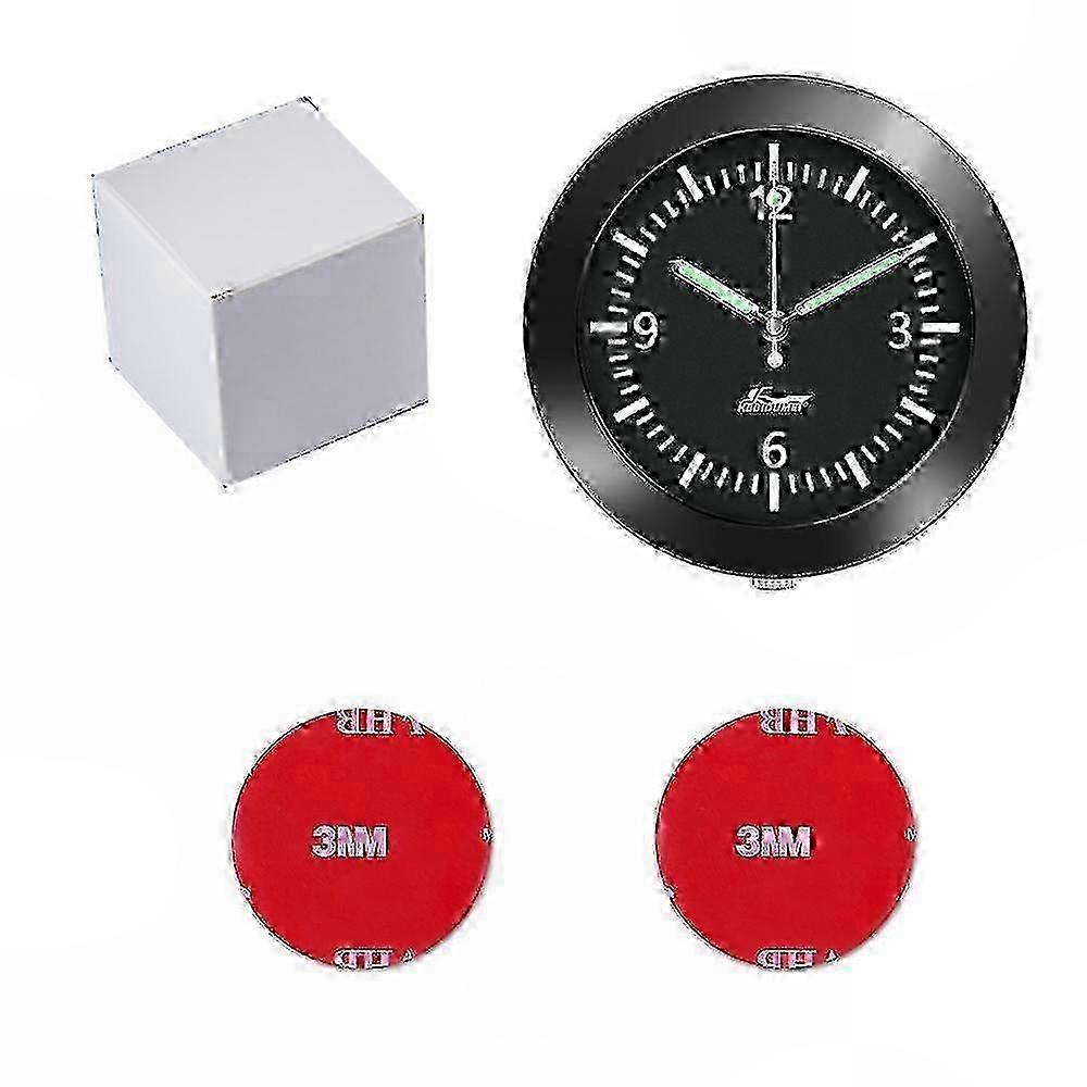 Mini Luminous Digital Quartz Car Clock, Stick-On Auto Interior Accessory