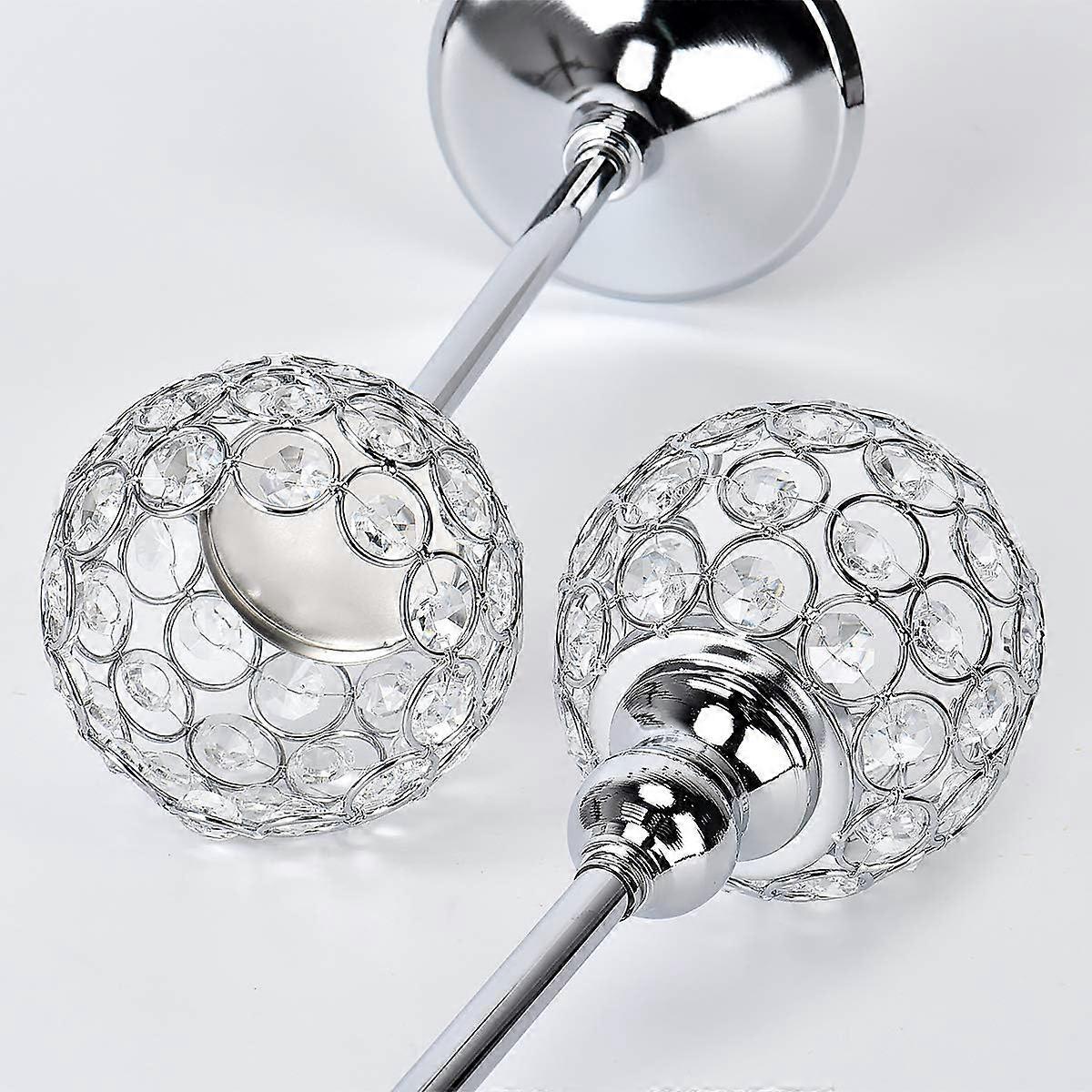 Crystal Candlestick Holders, Elegant Wedding Table Centrepiece