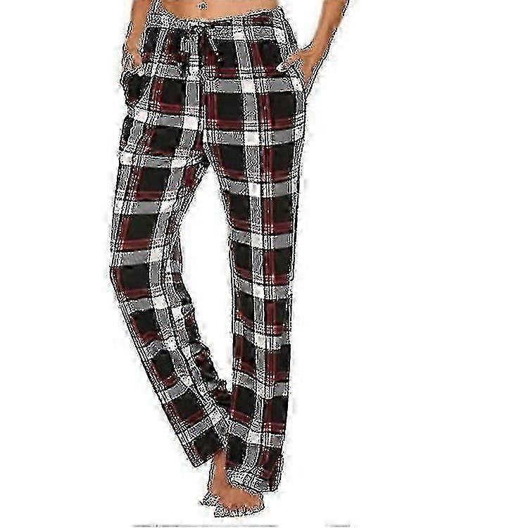 Men Soft Flannel Checked Pajama Pants