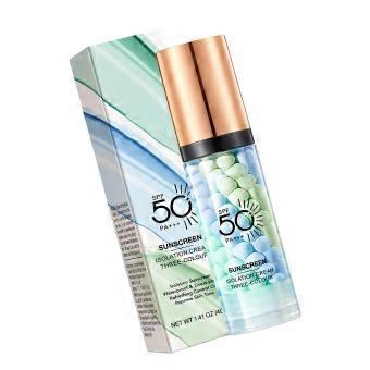 3 Color Color Correcting Primer,Sunscreen Makeup Base Oil Control Face Primer Apply Once Skincare Is Complete and Pair with Liquid, Cushion or